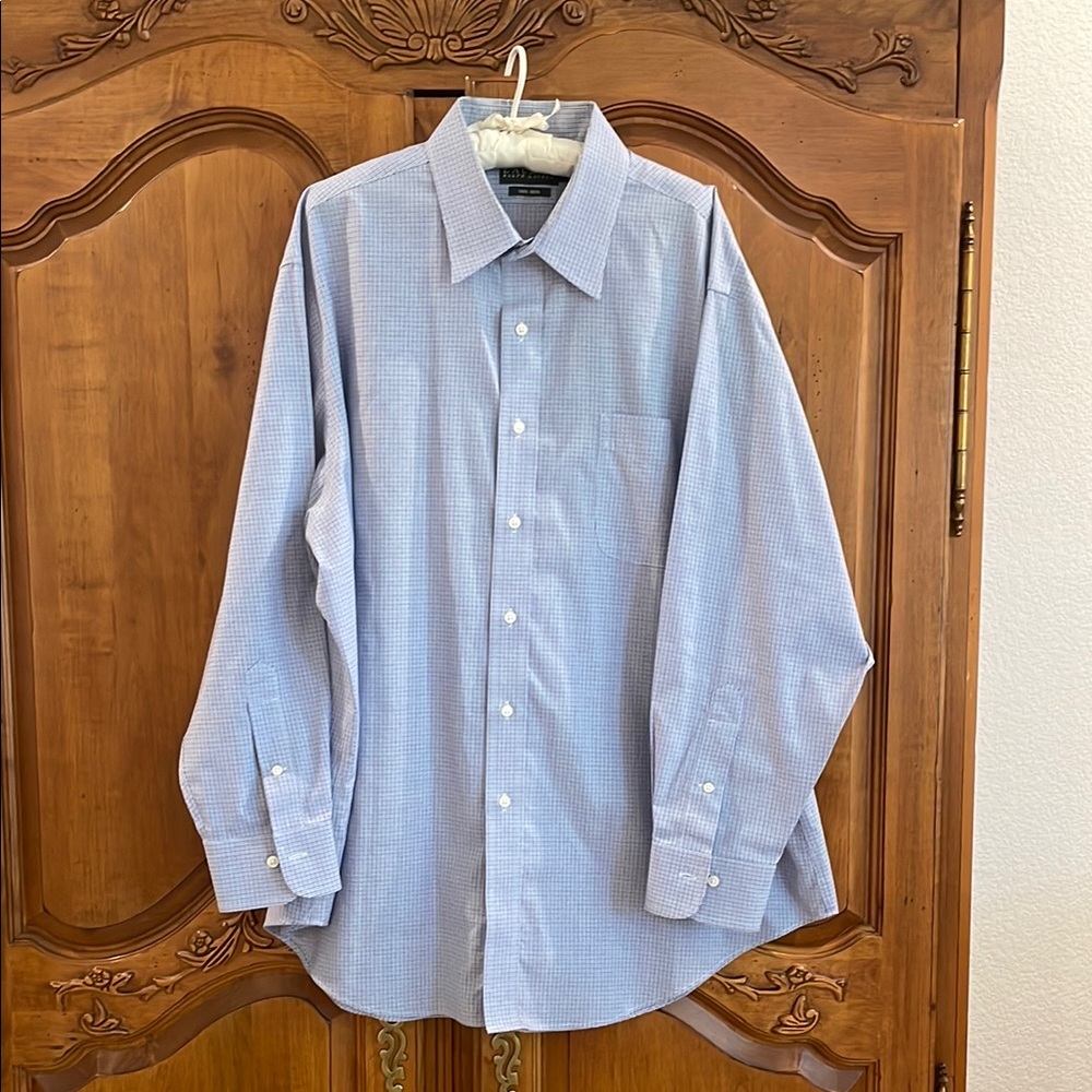 Lauren Ralph Lauren Blue Dress Shirt Classic Style